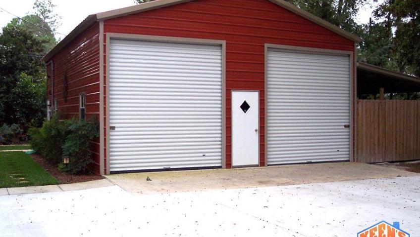 2 Port Steel Garage Front Elevation Copy