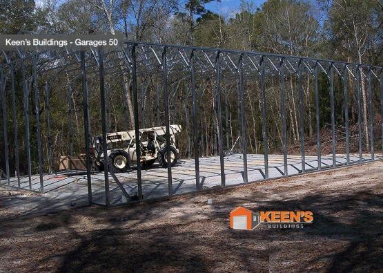 Frame Of Metal Garage