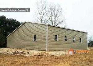 Custom Built 30X40 Enclosed With 12X41 Lean-To All Enclosed Steel Building