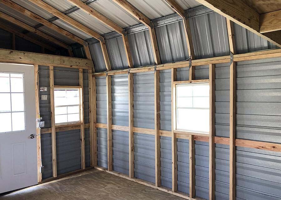Interior Image Of A Wood Frame Shed