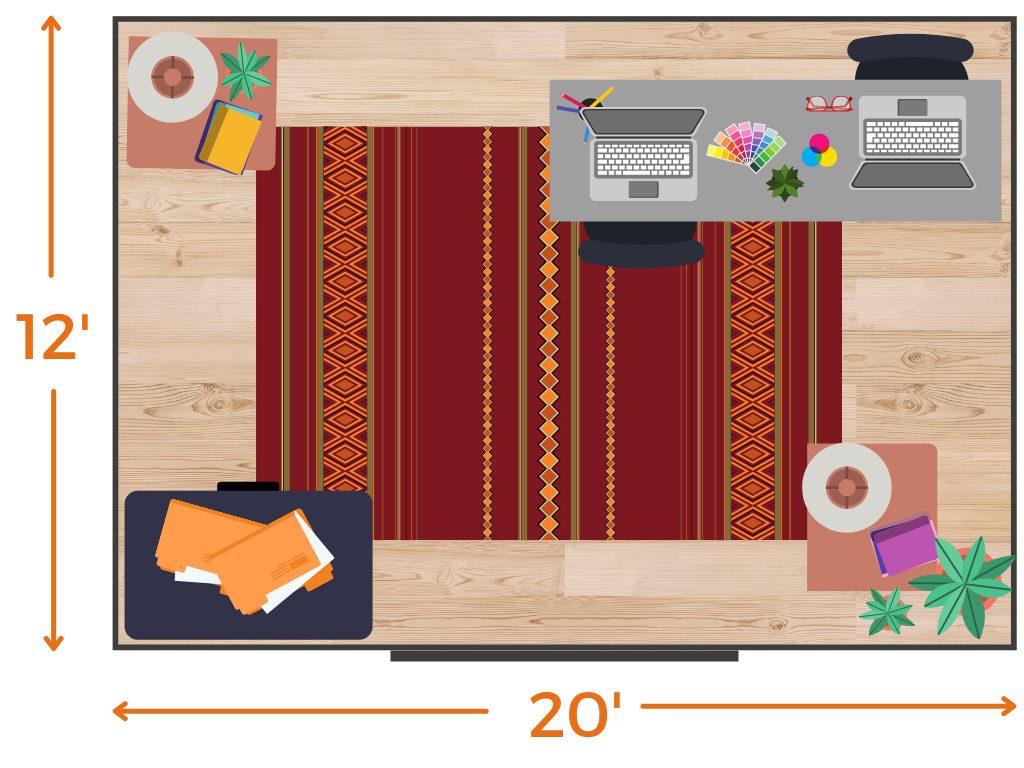 12X20 Home Office Shed Floorplan