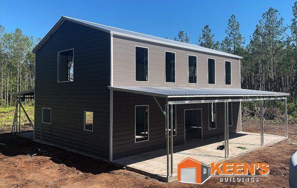 Rustic Decor In An Open Concept Barndominium