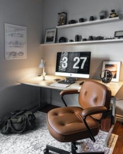 Simple Home Office In A Shed