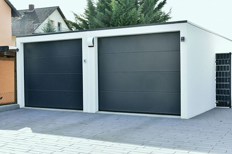Prefabricated Metal 2-Door Garage
