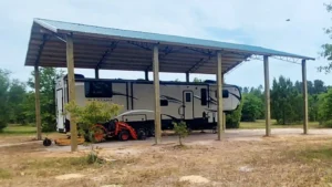 30x48x16 Pole Barn Installed