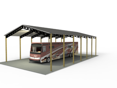 24x60x14 Pole Barn Installed